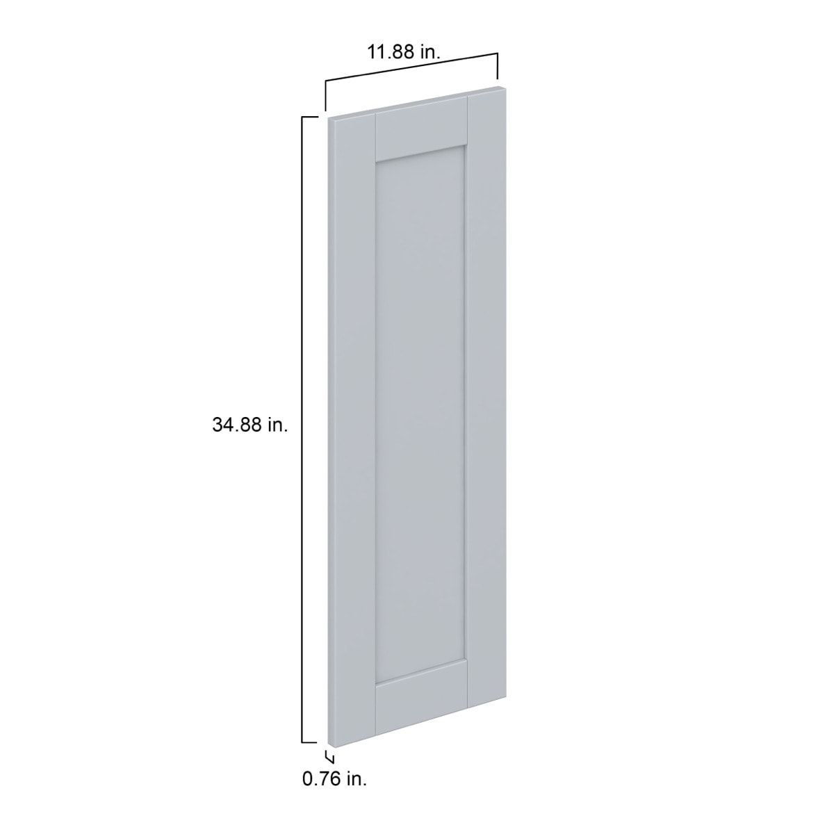 Sea Holly Light Gray  Shaker 12 x 35 x 0.75 in. Door