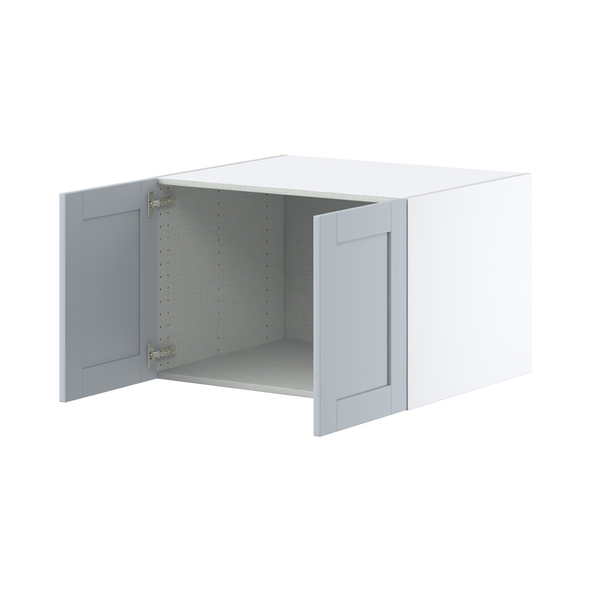 Sea Holly Light Gray  Shaker Assembled Deep Wall Bridge Cabinet (30 in. W x 20 in. H x 24 in. D)