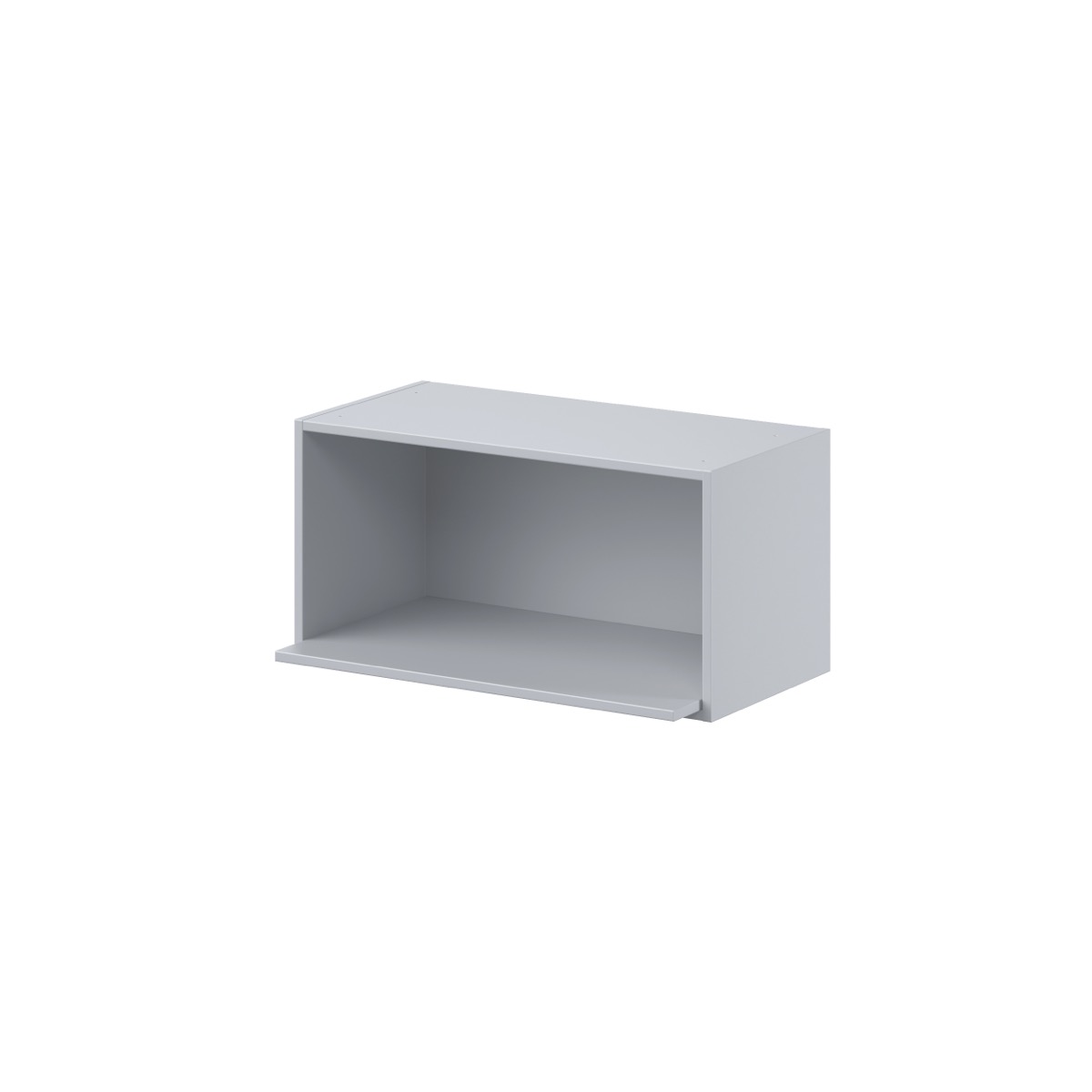 Sea Holly Light Gray  Shaker Assembled Wall Microwave Shelf  Cabinet (30 in. W X 15 in. H X 14 in. D)