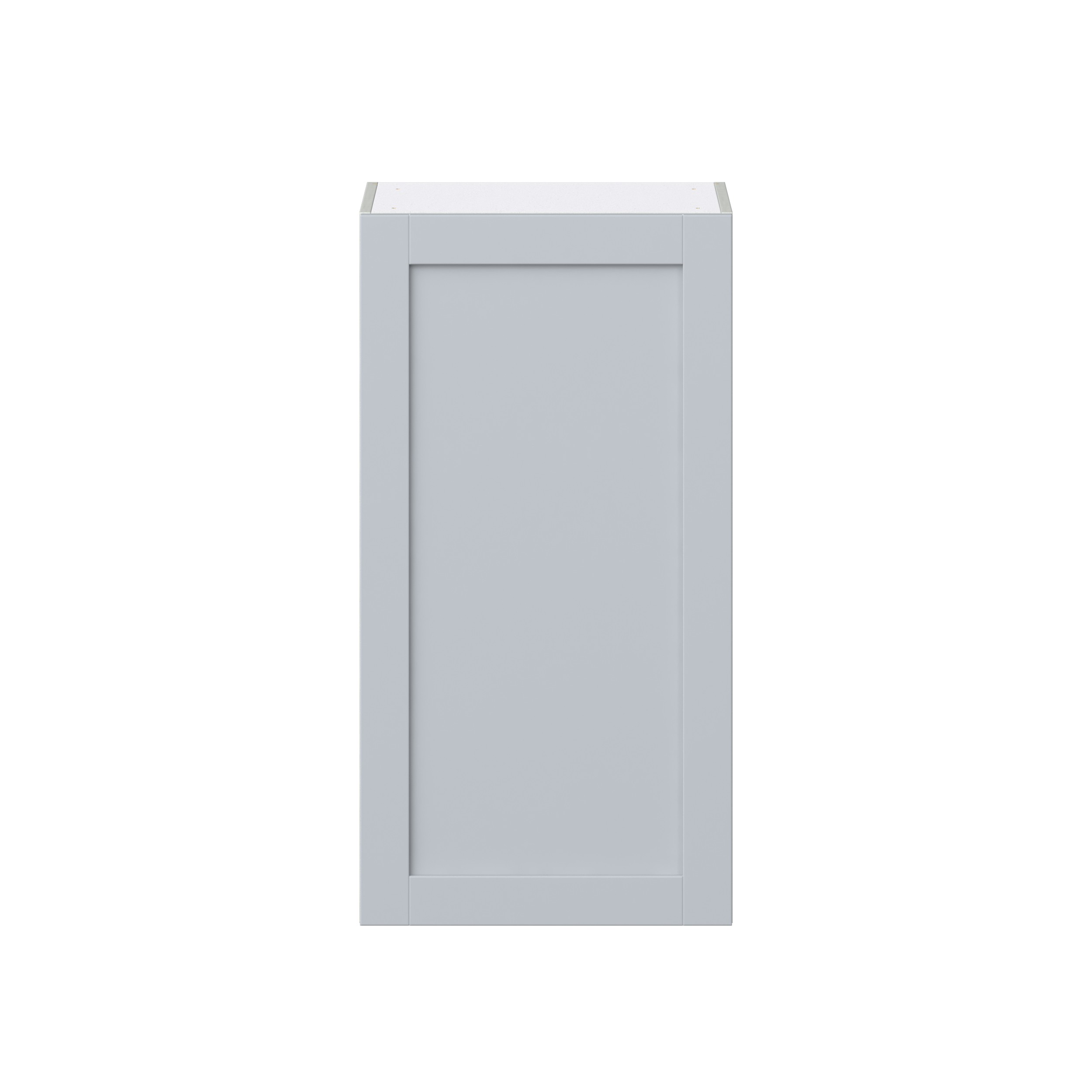 Sea Holly Light Gray Shaker Assembled Wall Cabinet with Full High Door (21 in. W x 40 in. H x 14 in. D)