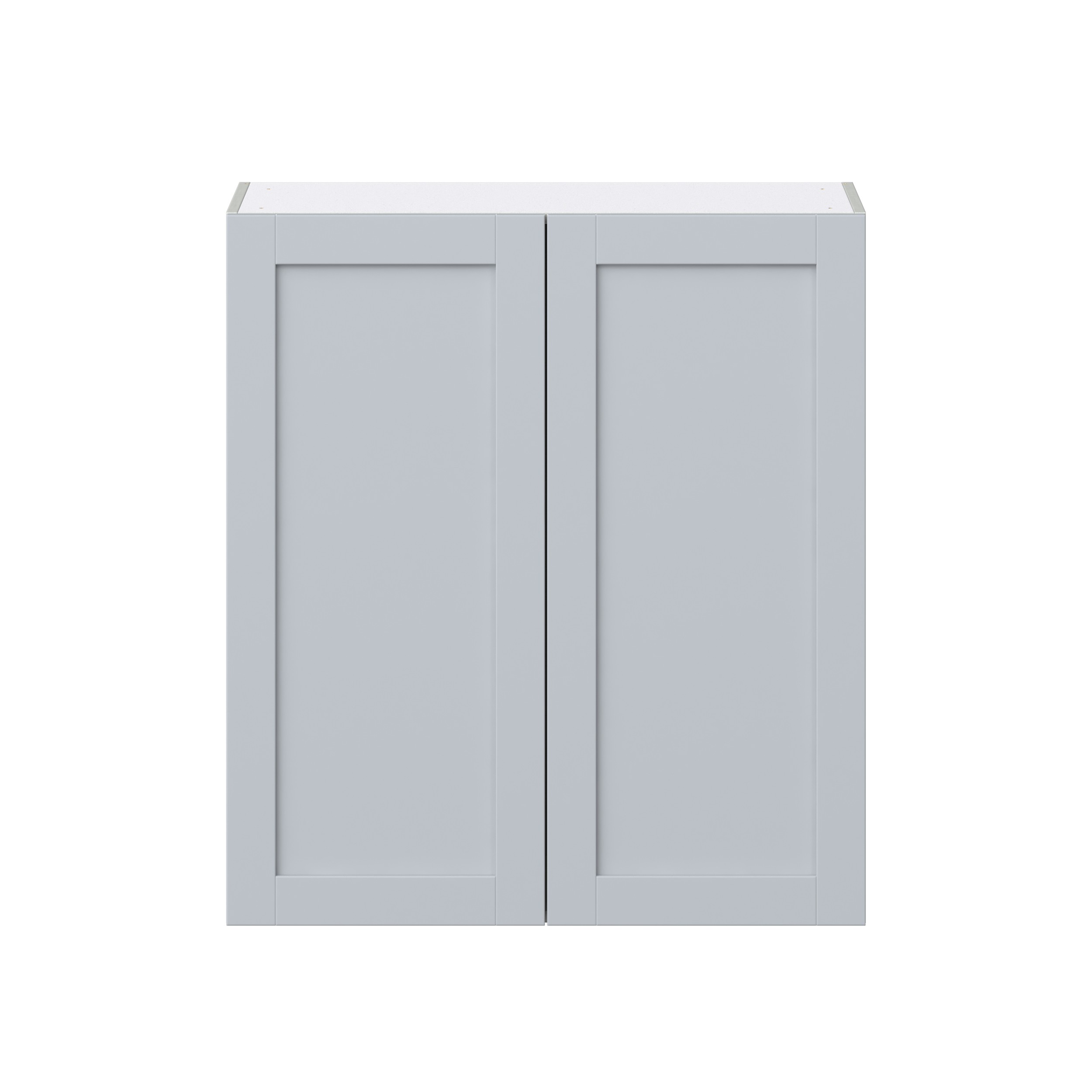 Sea Holly Light Gray Shaker Assembled Wall Cabinet with 2 Full High Doors (36 in. W x 40 in. H x 14 in. D)