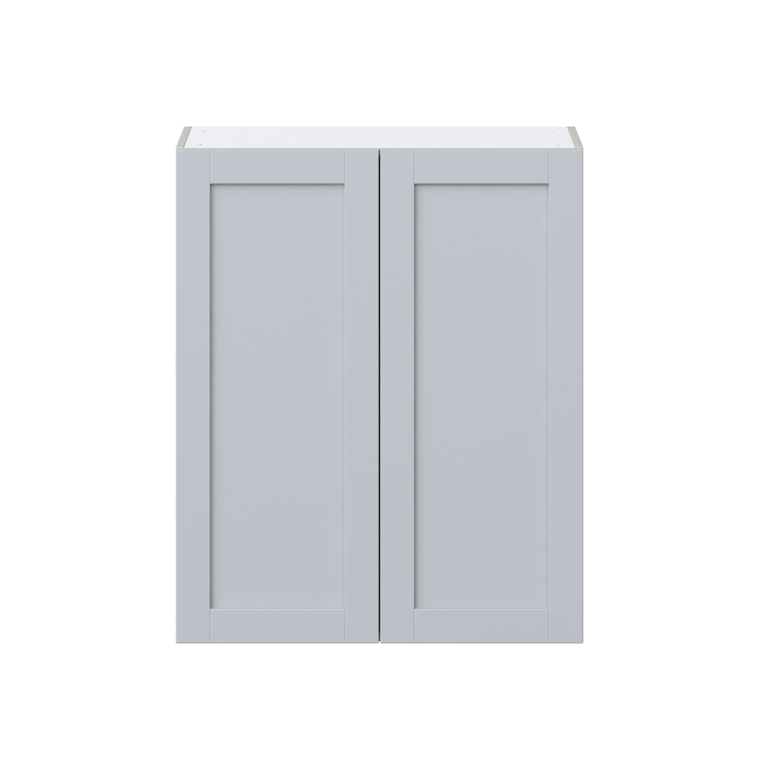 Sea Holly Light Gray Shaker Assembled Wall Cabinet (33 in. W X 40 in. H X 14 in. D)