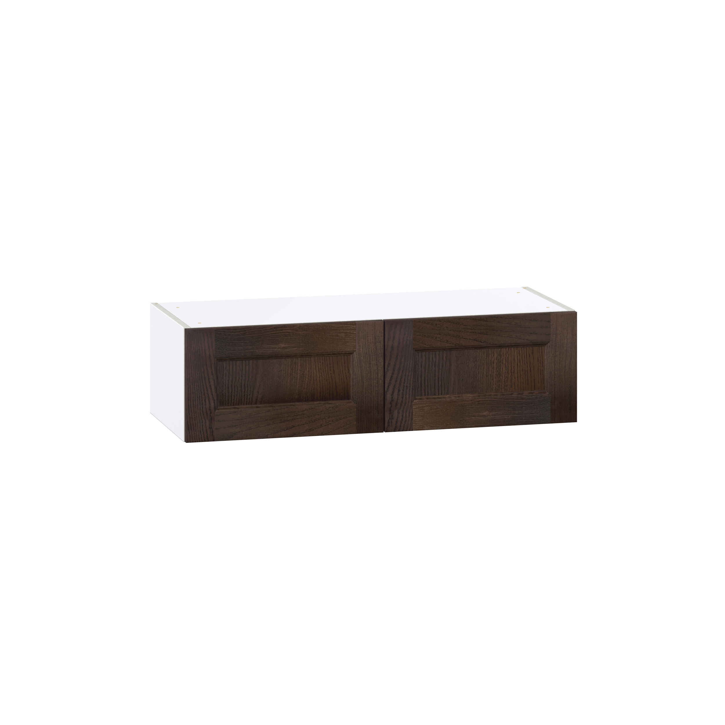 Summerina Chestnut Solid Wood Recessed Assembled Wall Bridge  Cabinet (36 in. W X 10 in. H X 14 in. D)