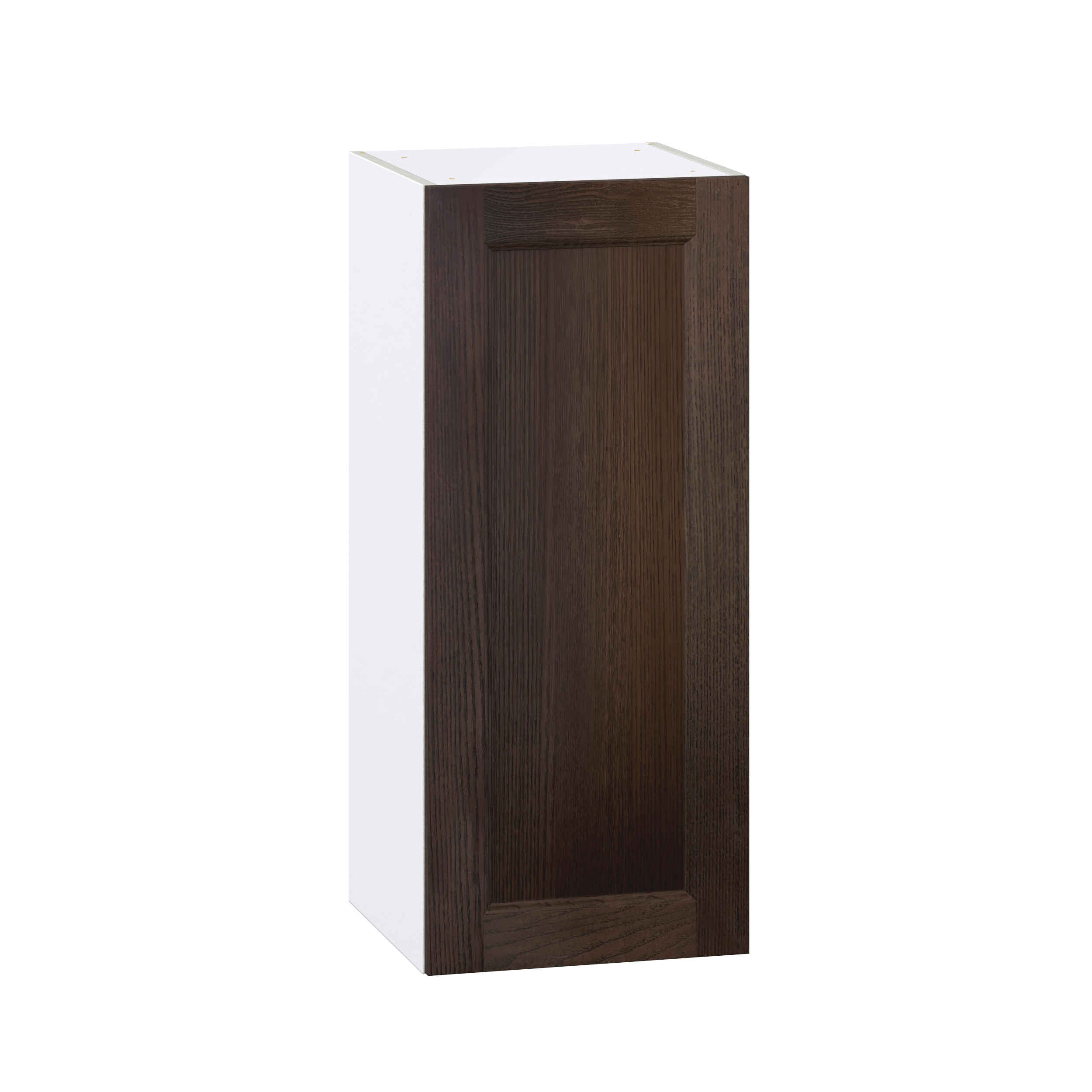 Summerina Chestnut Solid Wood Recessed Assembled Wall  Cabinet with Full High Door (15 in. W x 35 in. H x 14 in. D)