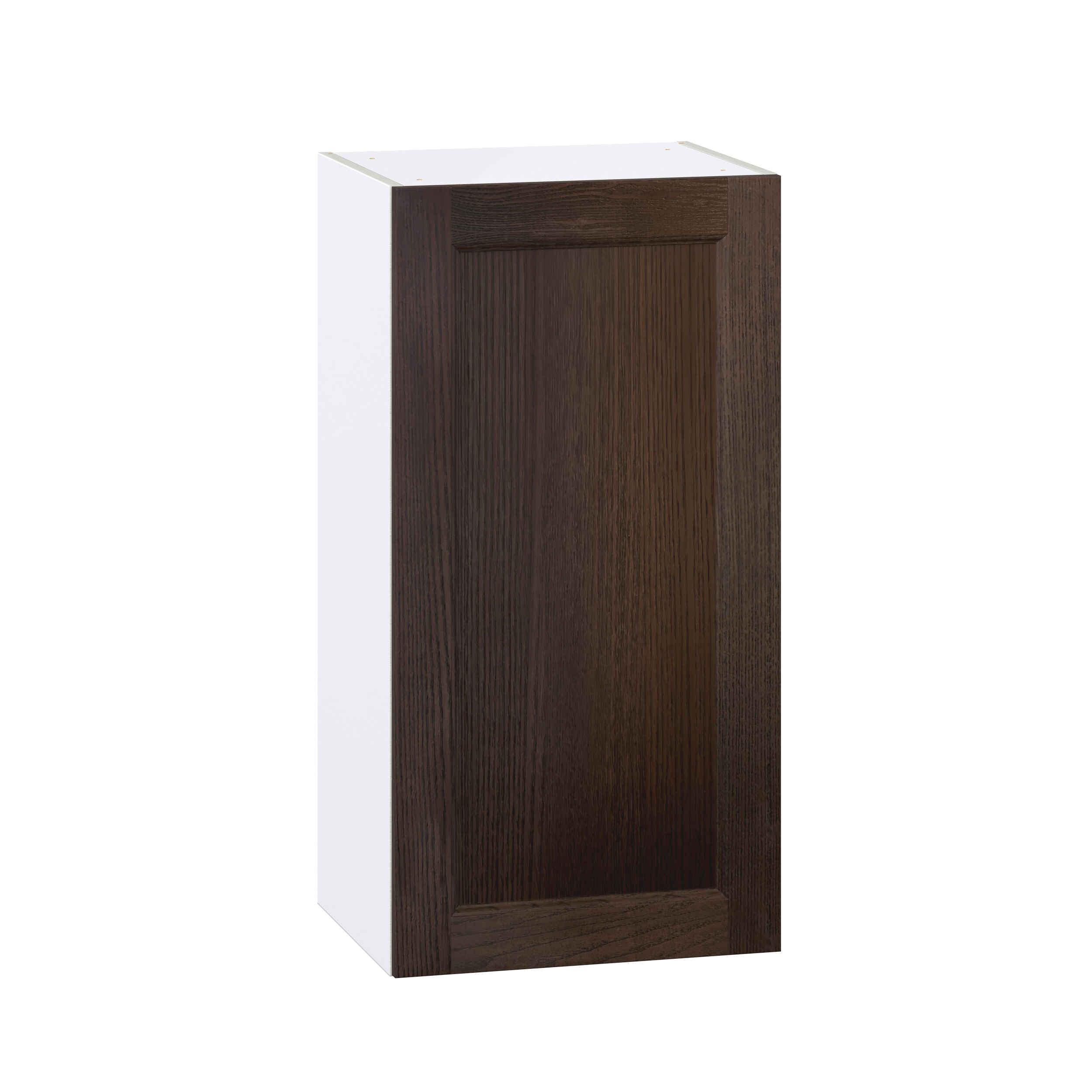 Summerina Chestnut Solid Wood Recessed Assembled Wall  Cabinet with Full High Door (18 in. W x 35 in. H x 14 in. D)