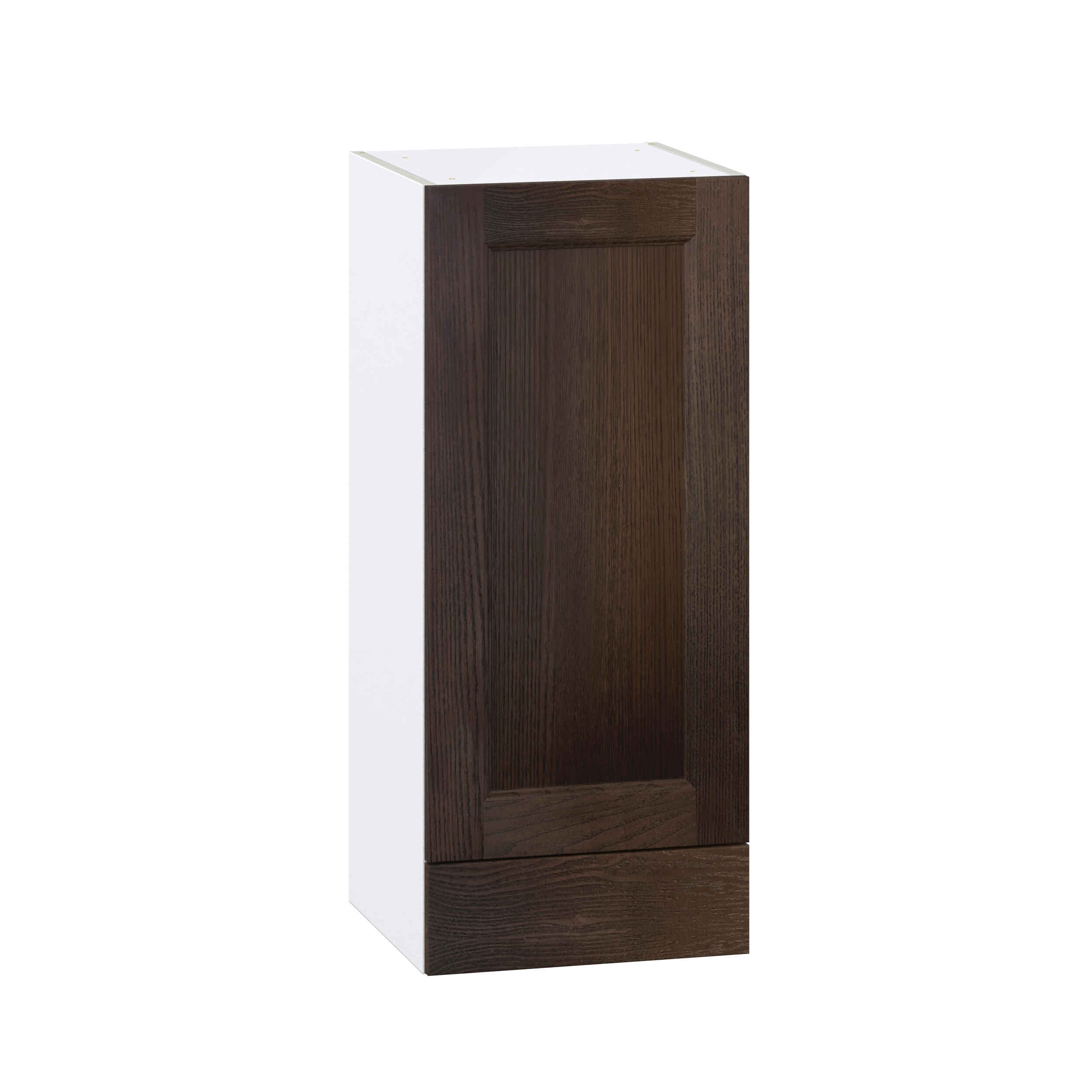 Summerina Chestnut Solid Wood Recessed Assembled Wall  Cabinet with a Door and a 5 in. Drawer (15 in. W x 35 in. H x 14 in. D)