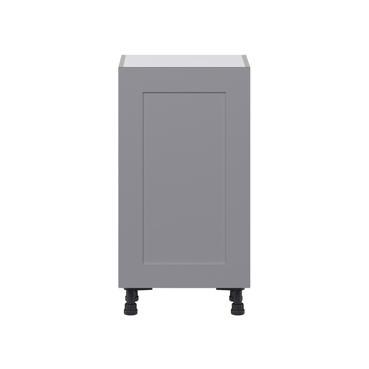 Willow Painted Slate Gray  Shaker Assembled Shallow Base Cabinet with a Full High Door(18 in. W x 34.5 in. H x 14 in. D)