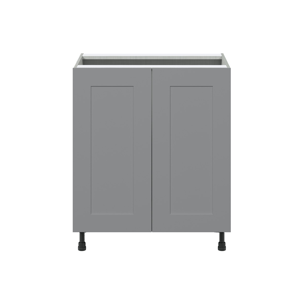 Willow Painted Slate Gray  Shaker Assembled Sink Base Cabinet with 2 Full High Doors (30 in. W x 34.5 in. H x 24 in.D)