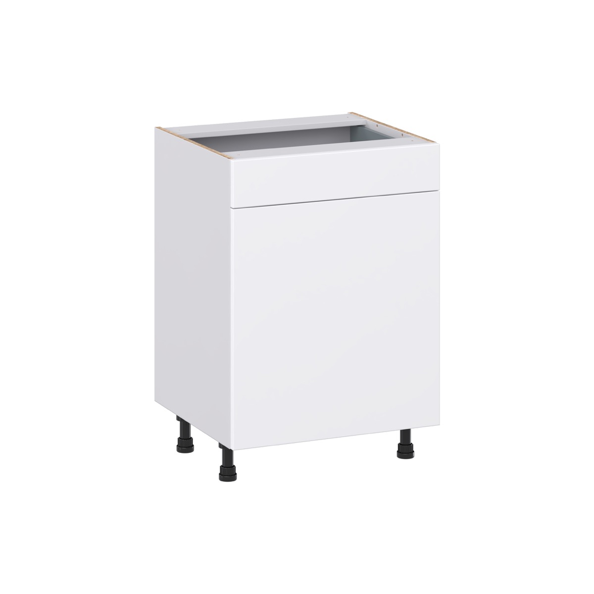 Willow Painted Slate Gray Shaker Assembled 24 in. W x 34.5 in. H x 21 in. D Vanity Base Cabinet with 1 Drawer