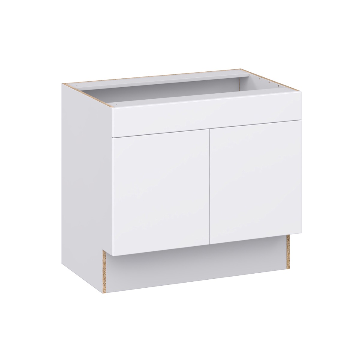 Willow Painted Slate Gray Shaker Assembled 36 in. W x 32.5 in. H x 24 in. D ADA Sink Base With Removable Front Cabinet