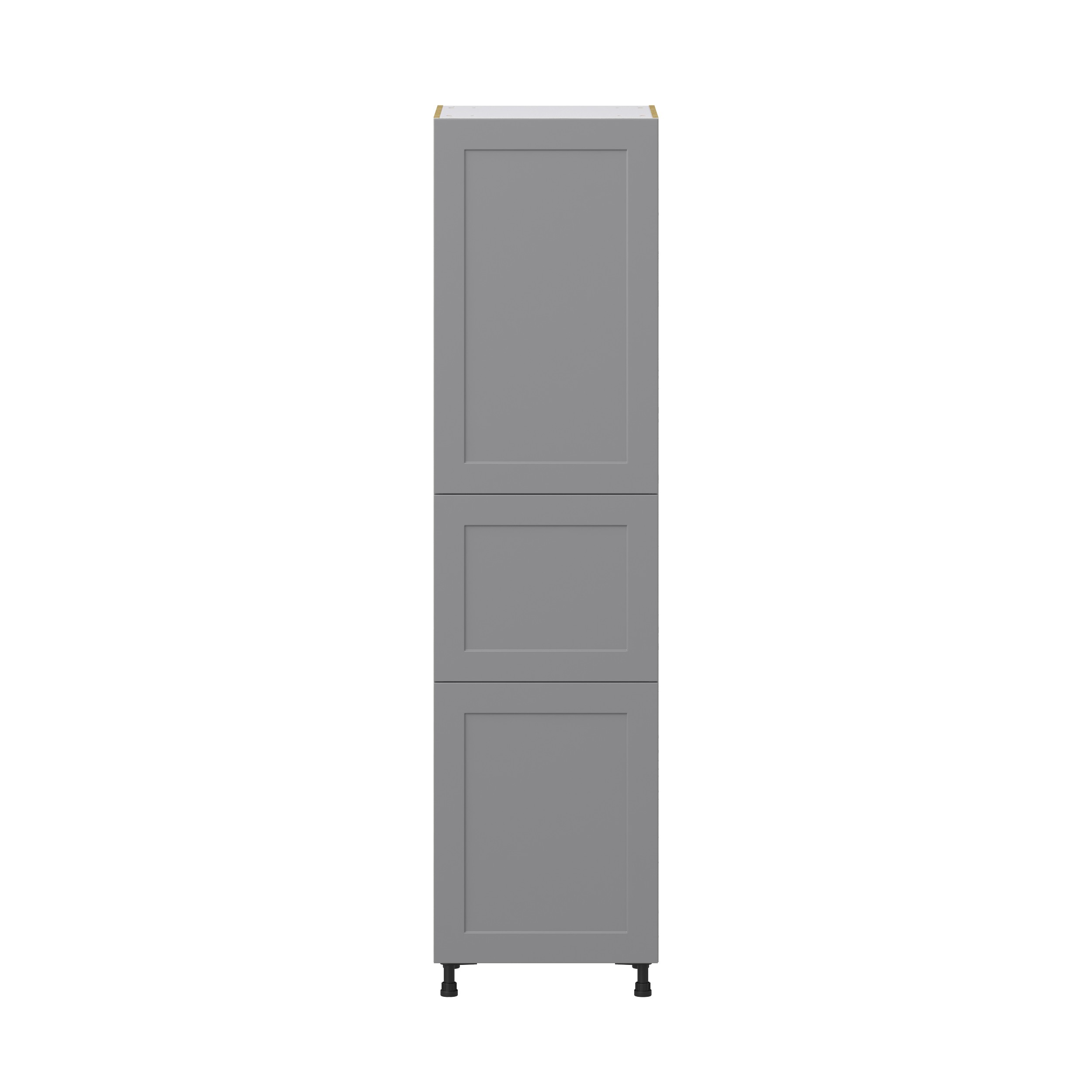 Willow Painted Slate Gray Shaker Assembled Pantry Cabinet with 5 Shelves (24 in. W x 94.5 in. H x 24 in. D)