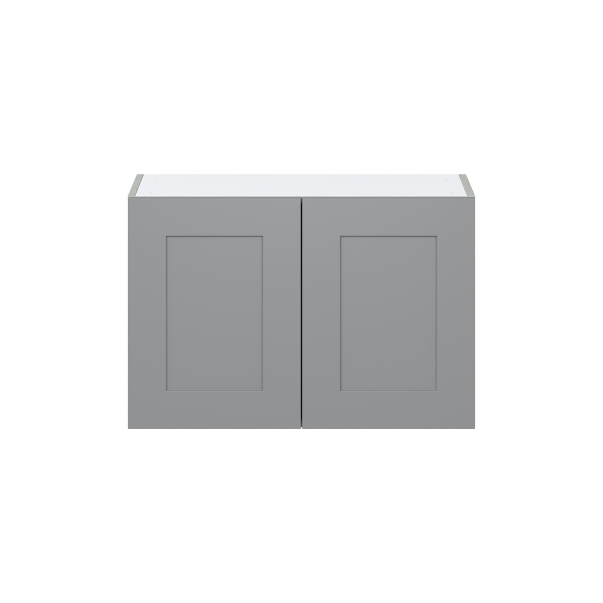 Willow Painted Slate Gray  Shaker Assembled  Wall Bridge Cabinet (30 in. W X 20 in. H X 14 in. D)