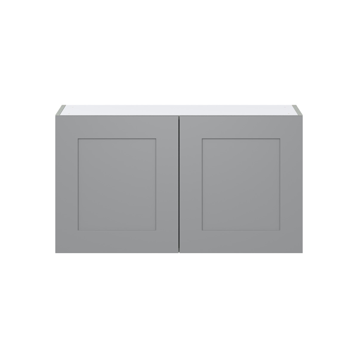 Willow Painted Slate Gray  Shaker Assembled  Wall Bridge  Cabinet (36 in. W X 20 in. H X 14 in. D)