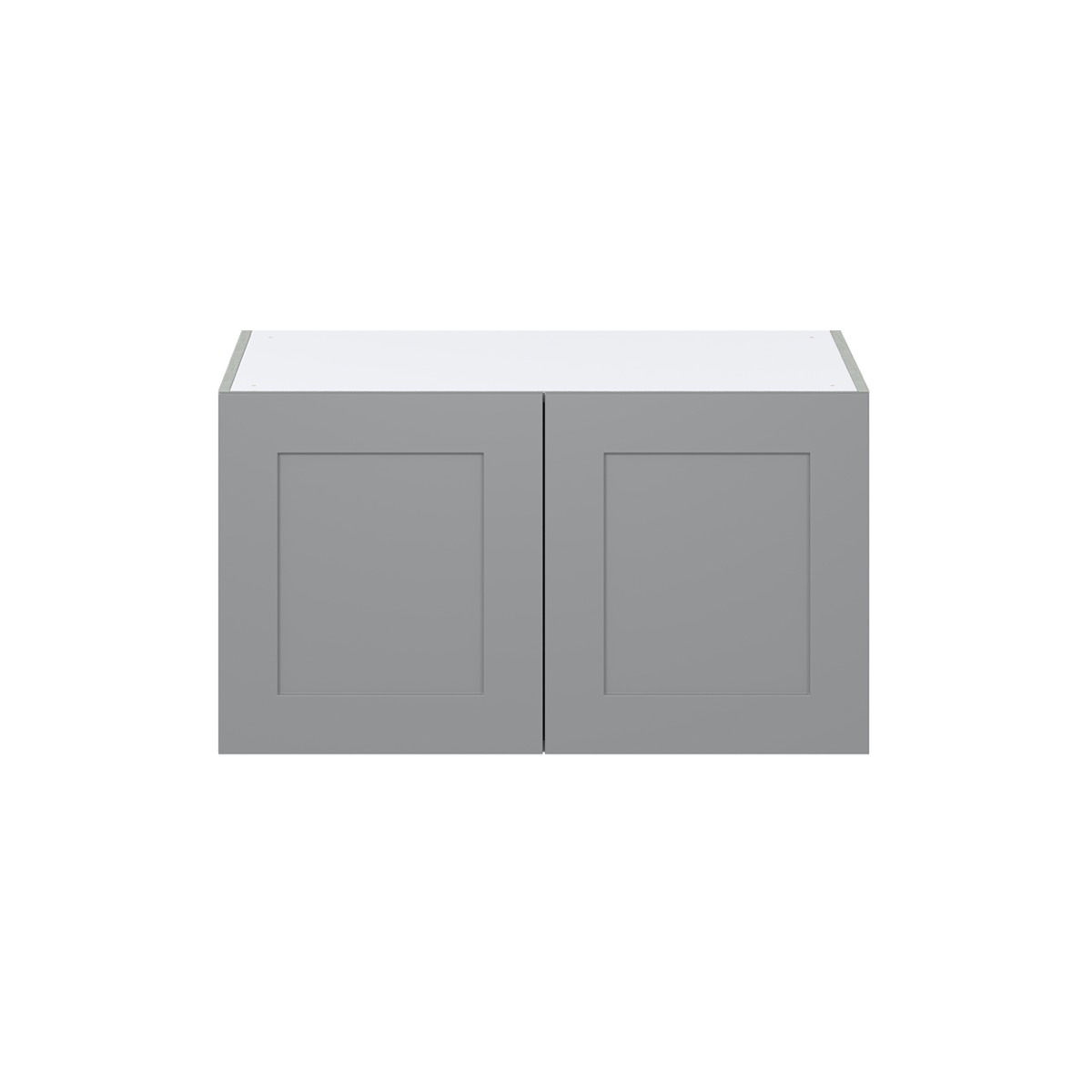 Willow Painted Slate Gray  Shaker Assembled Deep Wall Bridge  Cabinet (36 in. W X 20 in. H X 24 in. D)