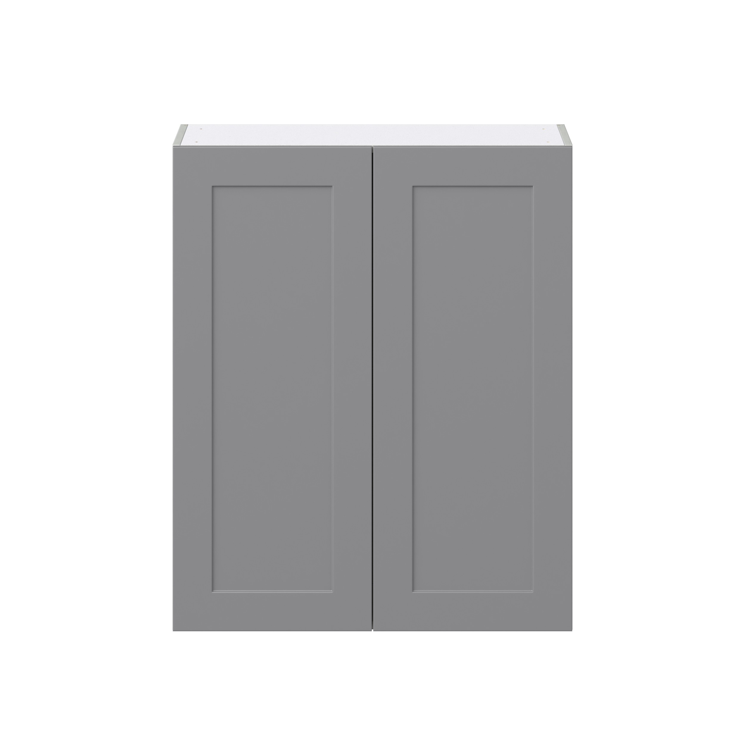 Willow Painted Slate Gray Shaker Assembled Wall Cabinet (33 in. W X 40 in. H X 14 in. D)