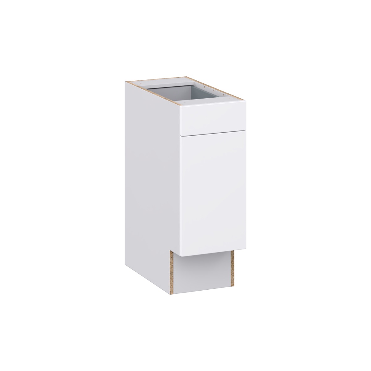 Wisteria Painted Light Gray Recessed Assembled 12 in. W x 32.5 in. H x 24 in. D Accessible ADA Base Cabinet with 1 Drawer