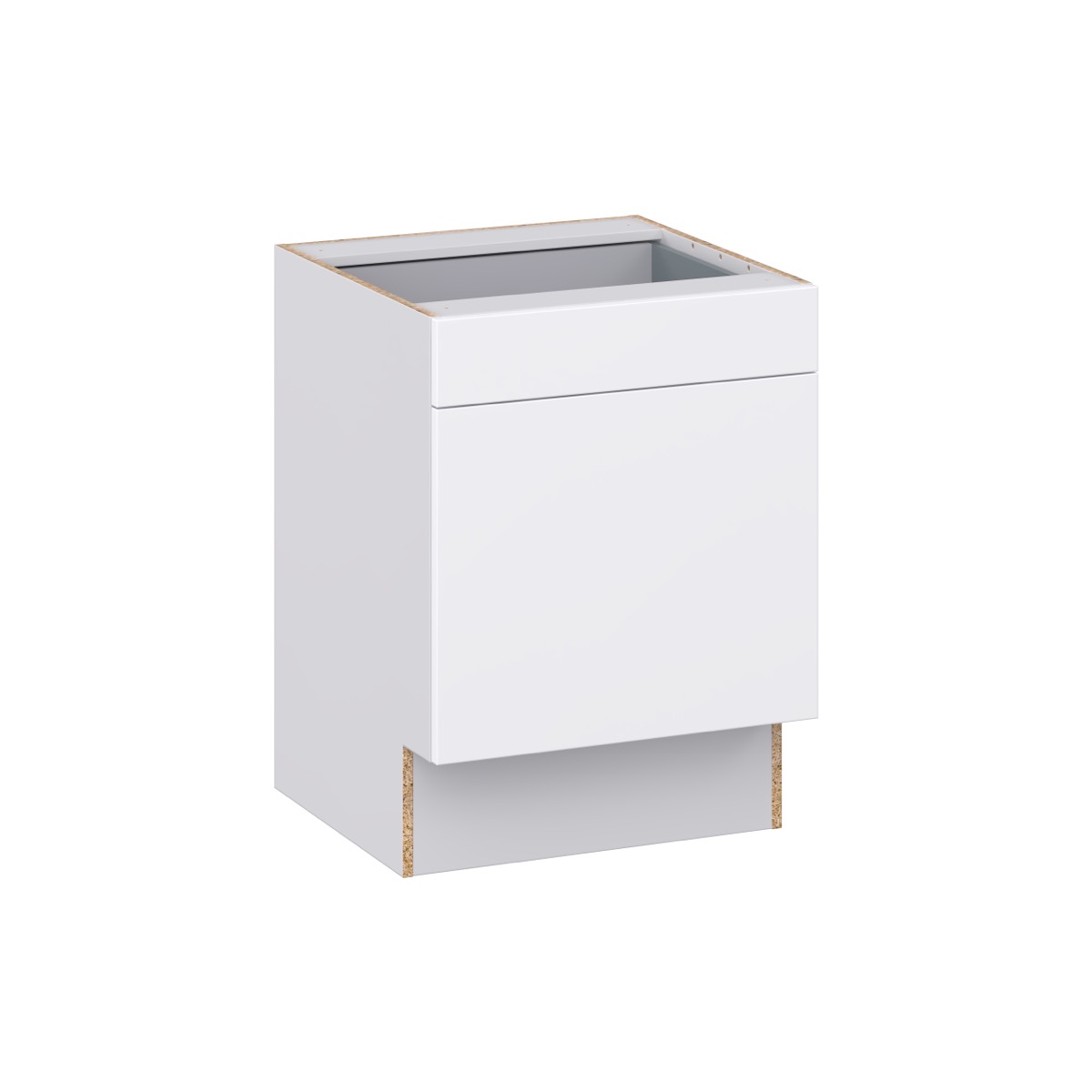 Wisteria Painted Light Gray Recessed Assembled 24 in. W x 32.5 in. H x 24 in. D Accessible ADA Base Cabinet with 1 Drawer