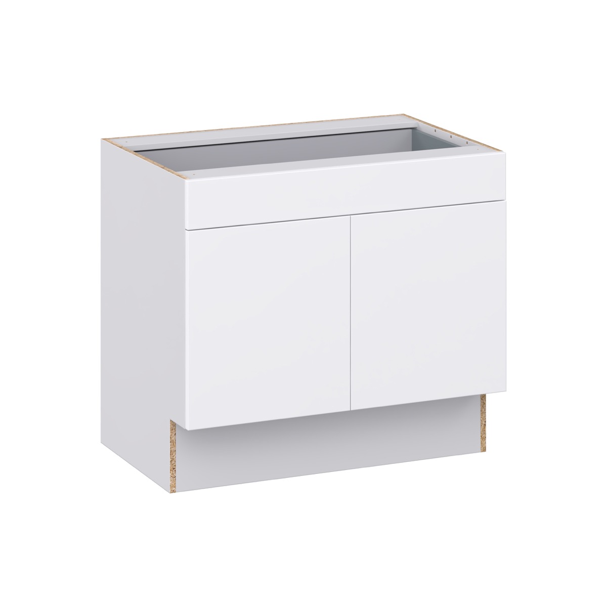 Wisteria Painted Light Gray Recessed Assembled 36 in. W x 32.5 in. H x 24 in. D Accessible ADA Base Cabinet with 1 Drawer