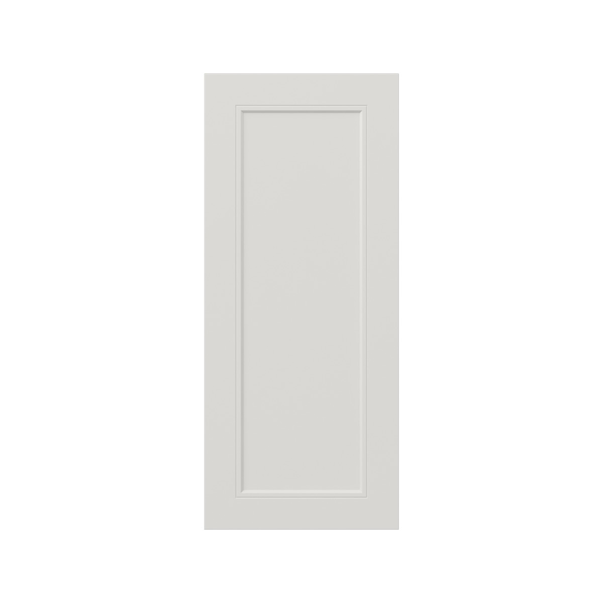 Wisteria Painted Light Gray Recessed 15 x 35 x 0.75 in. Door