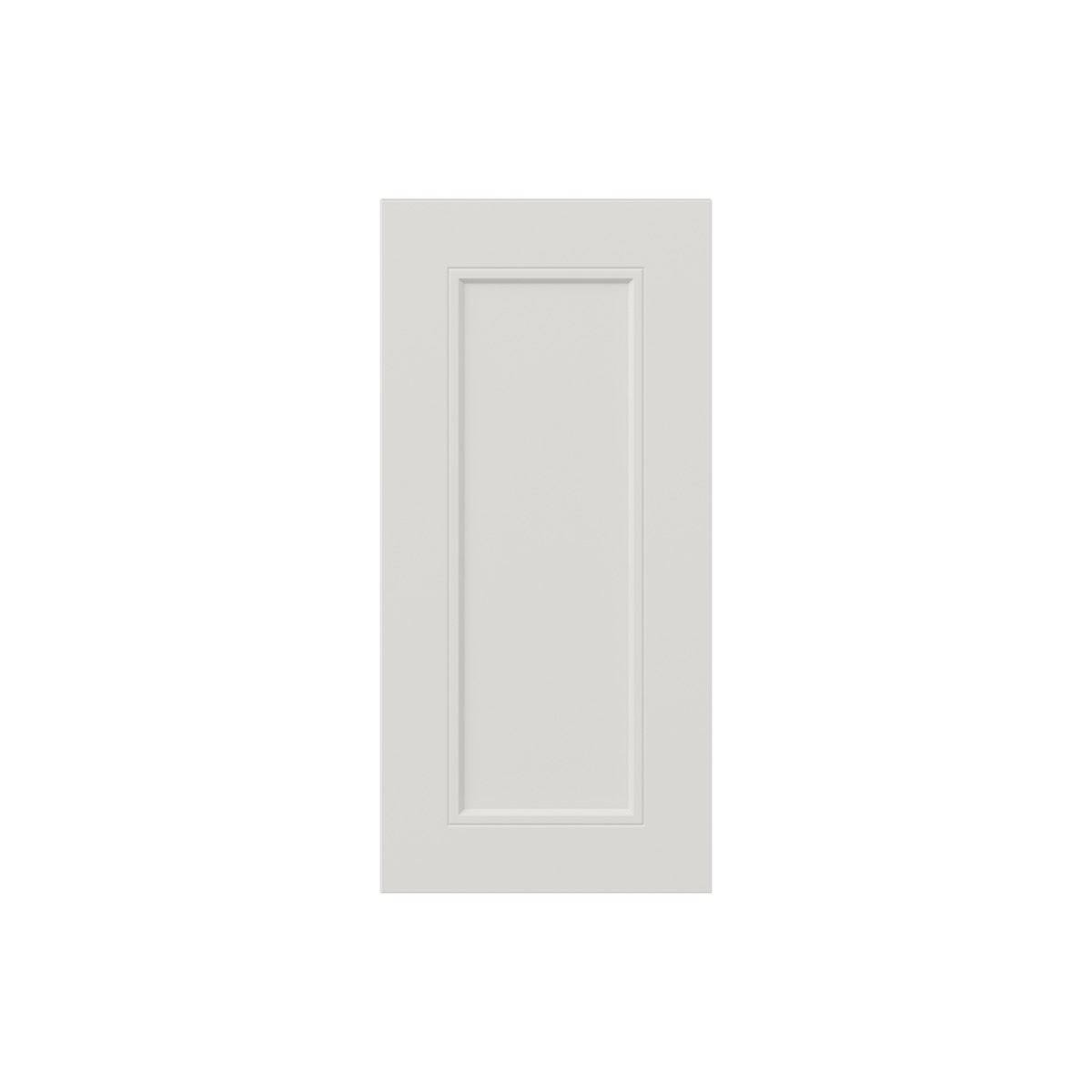 Wisteria Painted Light Gray Recessed 12 x 25 x 0.75 in. Door