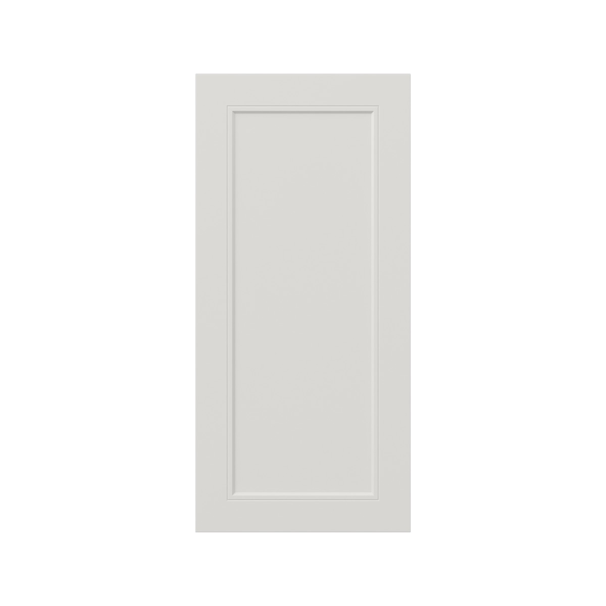 Wisteria Painted Light Gray Recessed 16.5 x 35 x 0.75 in. Door