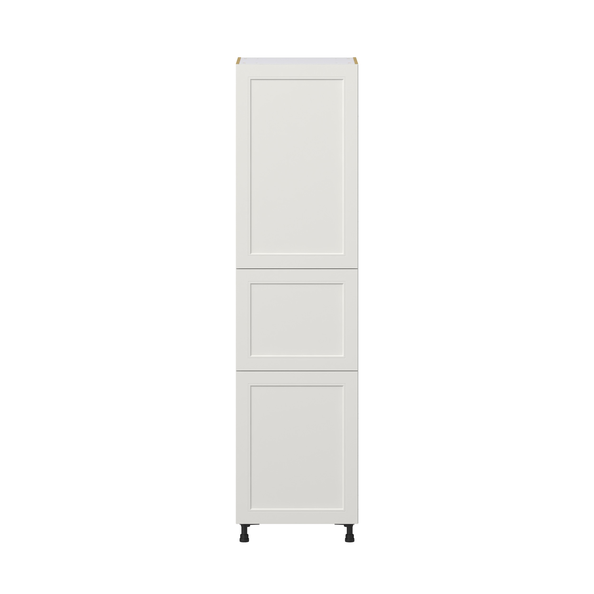 Wisteria Painted Light Gray Recessed Assembled Pantry Cabinet with 5 Shelves (24 in. W x 94.5 in. H x 24 in. D)