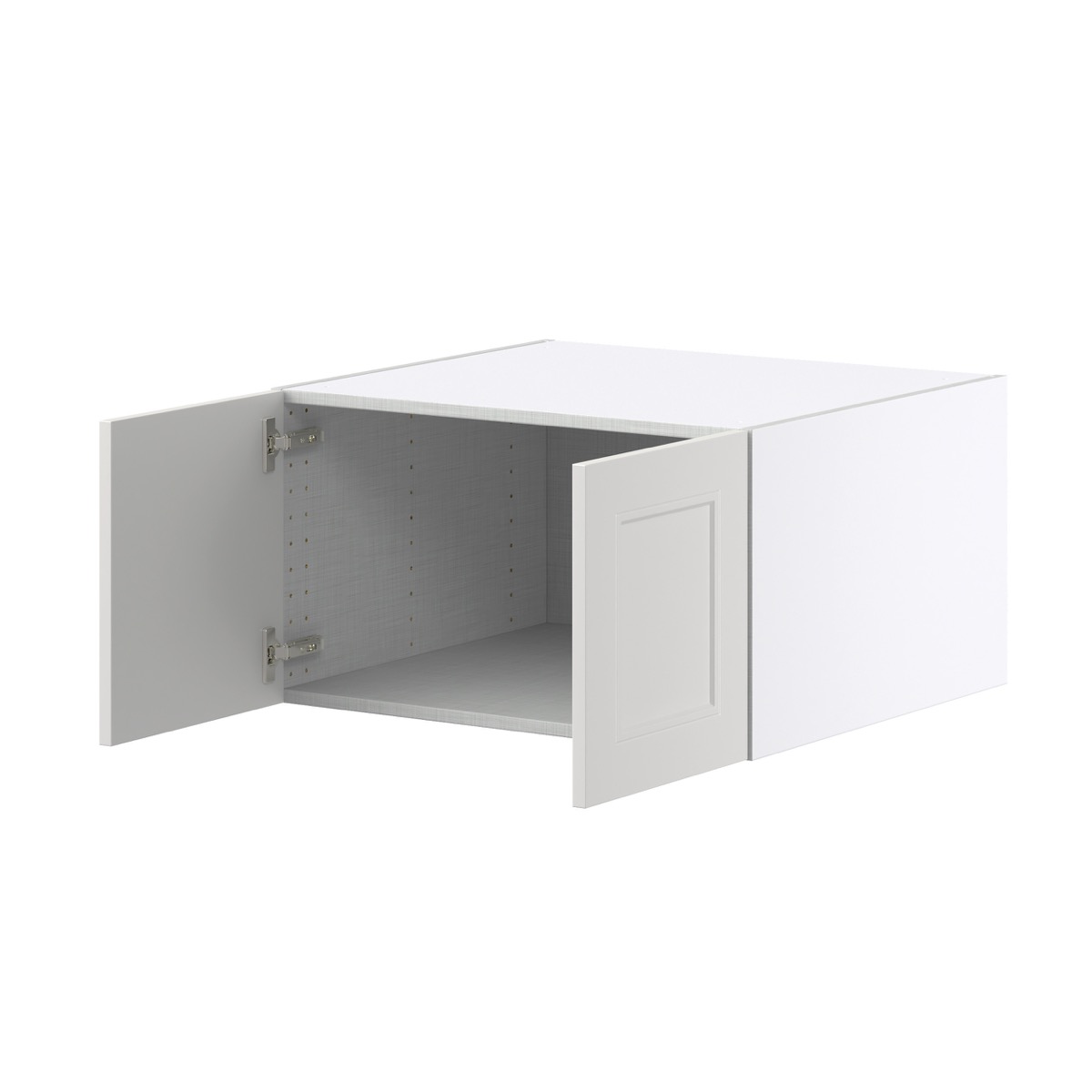 Wisteria Painted Light Gray Recessed Assembled Deep Wall Bridge  Cabinet (27 in. W X 15 in. H X 24 in. D)